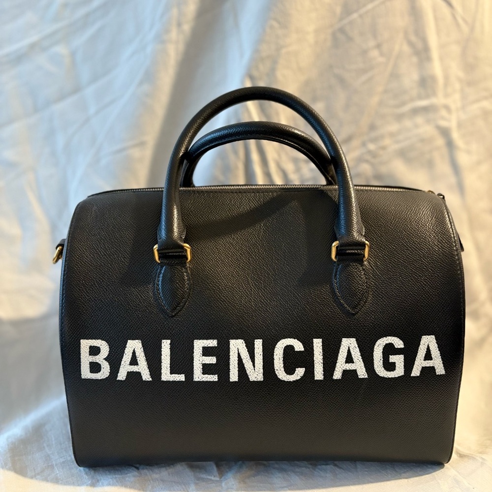 Balenciaga Black Barrel Bag